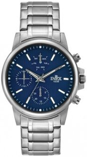 Inex Mens Sølvfarvet/Blue A69506-1S8I