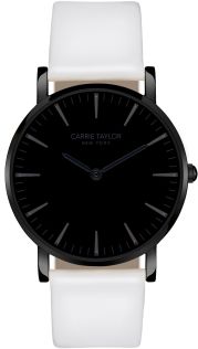 Lexington Gunmetal/Black White Leather