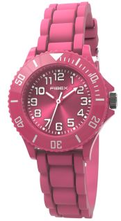 Pink børneur med store tal | FIBEXFD10