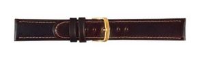 Falkenlund Deluxe Beco Watch Strap Sattelleder Brown Calf Leather 18mm Gold Plated Buckle 6152218G