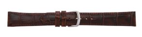 Falkenlund Deluxe Beco Watch Strap Louisiana Basic Brown Calf Leather 22mm Stainless Steel Buckle 6483622S