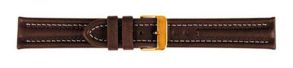 Falkenlund Deluxe Beco 18mm Watch Strap Arizona Sport Brown Gold Buckle 682218G