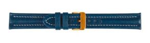 Falkenlund Deluxe Beco 18mm Watch Strap Arizona Sport Blue Gold Buckle 682718G