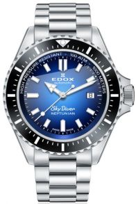 Edox SkyDiver Neptunian Automatic 1000M Diver 80120 3NM BUIDN