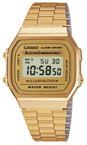Casio A168WG-9EF - Gyldent retrour med digitalt display