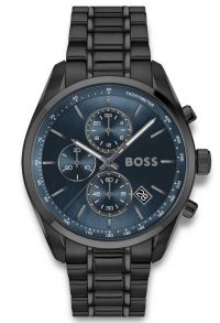 BOSS Mens Black Steel 44mm