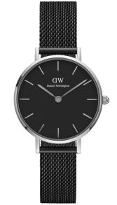 Daniel Wellington Petite 28mm Ashfield Black Sølvfarvet DW00100246