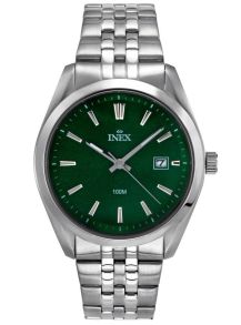 Inex Mens Silver Green 12173 H