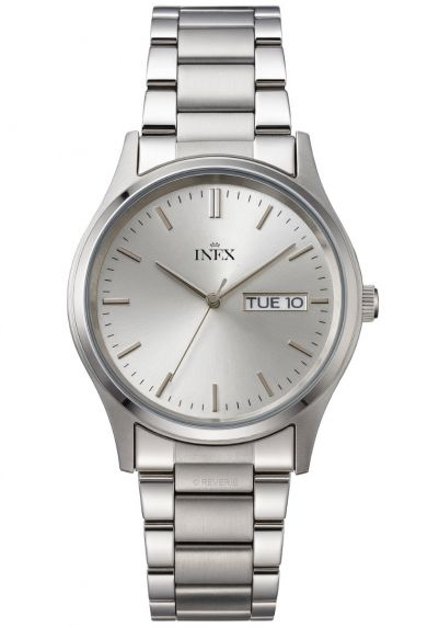 Inex Mens Sølvfarvet/Sølvfarvet A12124S4I