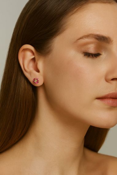 Carrie Taylor Flower Stud CTJ2