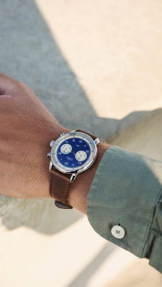 Inex Mens Silver Blue A69527S8A