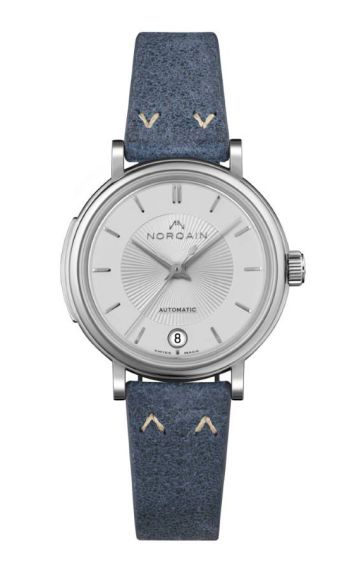 Norqain Freedom 60 Lady Norlando Sapphire Blue Leather Strap 16mm 28AO.14S